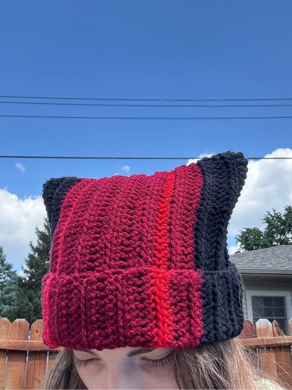 Handmade Crochet Twenty One Pilots Clancy Cat Beanie